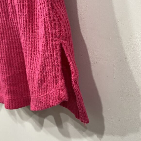 Anthropology Saturday Sunday Long Sleeve Top Oversized in Raspberry/ Pink XS - Picture 6 of 10